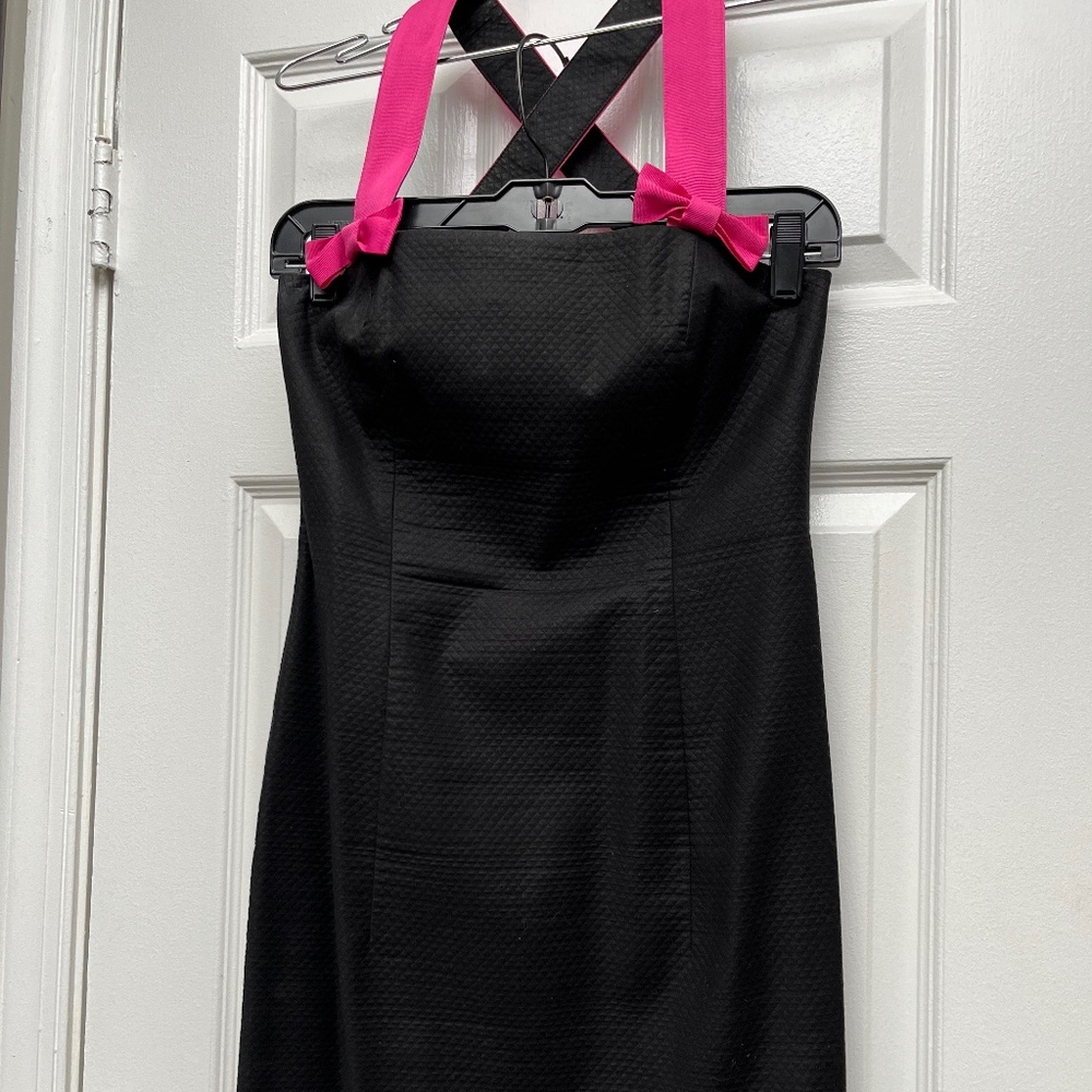 Cocktail dress with pink bows